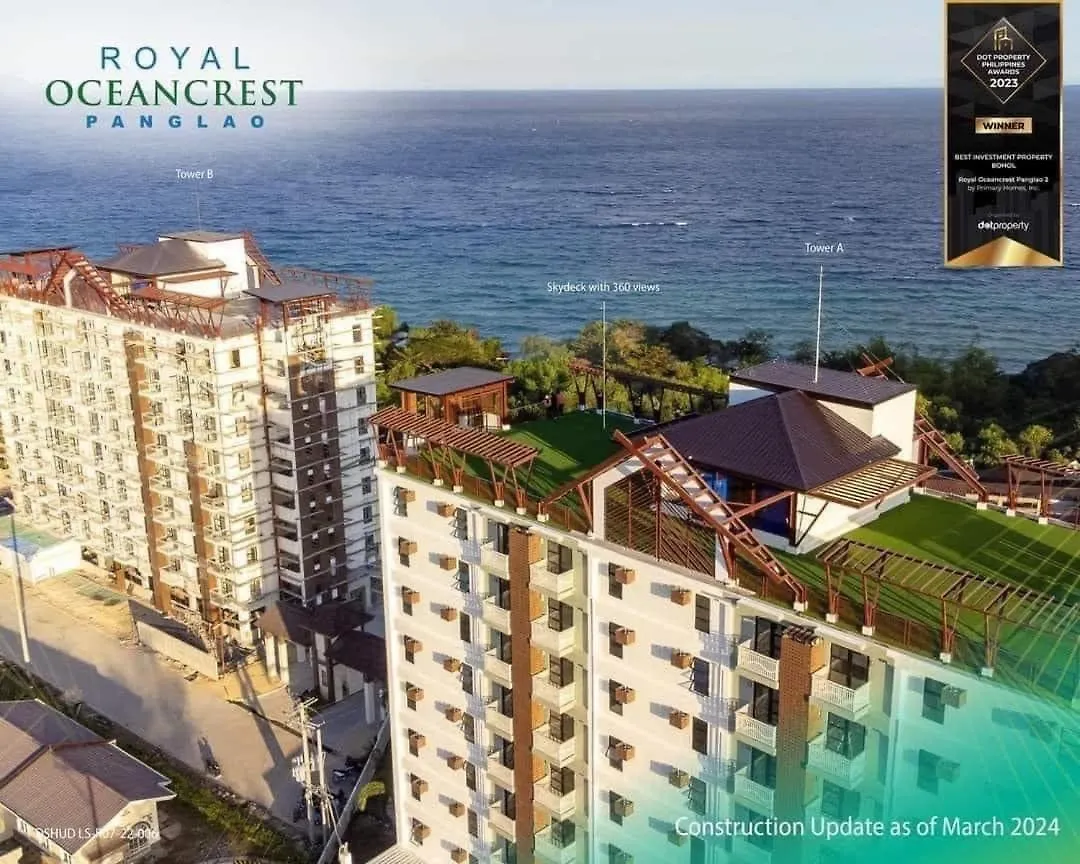 داويس Modern Condo With Ocean Views And Pool In Panglao